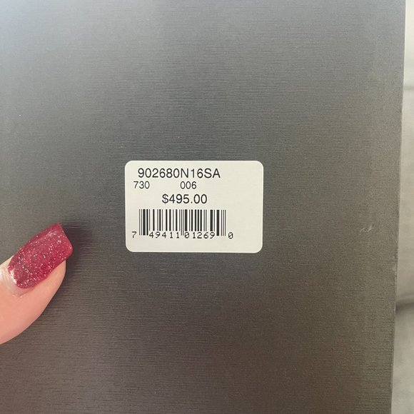 CRISLU Sterling Platinum Blue CZ - GORGEOUS necklace - Worn ONCE - Picture 5 of 6